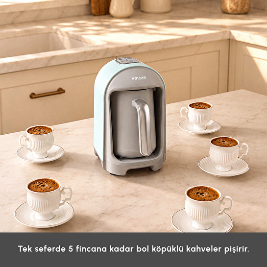 Emsan Kumda Türk Kahve Makinesi Tiffany Blue