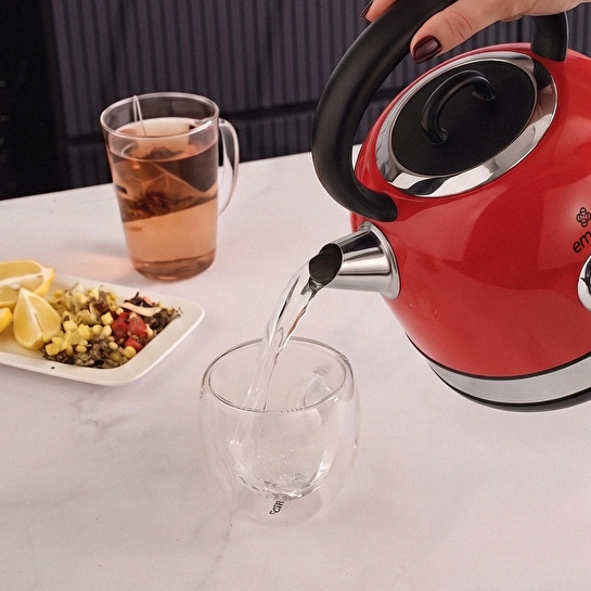 Emsan Retro Su Isıtıcısı 2202 Retro Red 1,7 L 2200W