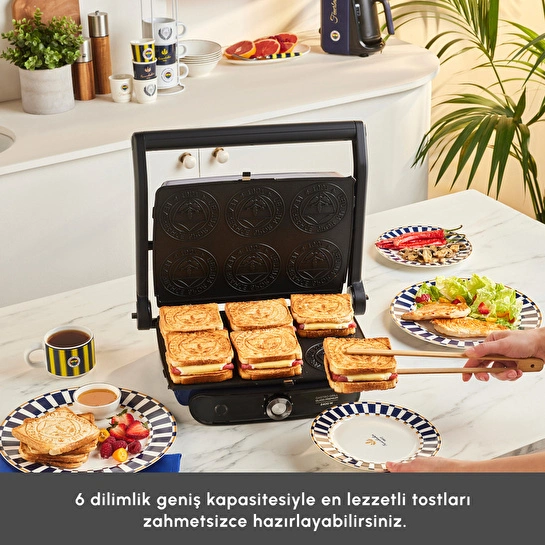 Karaca x Fenerbahçe Lisanslı Taraftar Logo Plakalı Tost Makinesi
