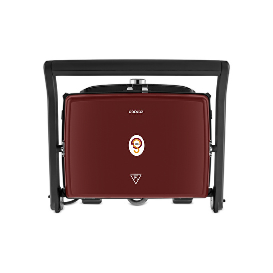 Karaca x Galatasaray Lisanslı Gastro Grill Glass 6 Dilim Kapasiteli Izgara ve Tost Makinesi Kırmızı 2400 W