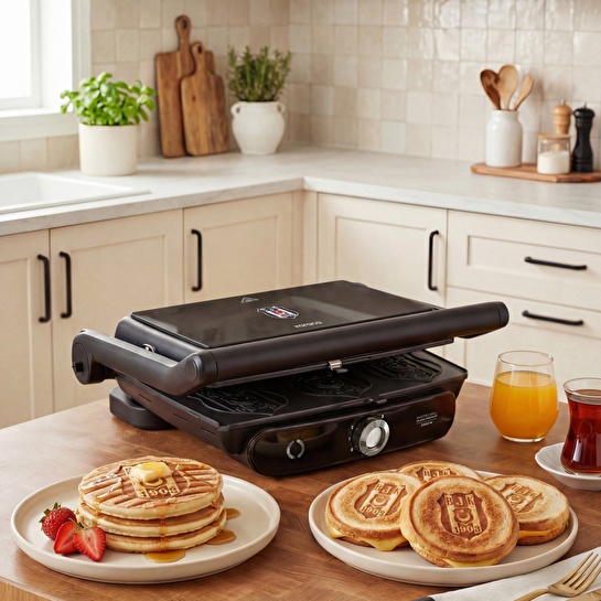 Karaca x Beşiktaş Lisanslı Taraftar Logo Plakalı Tost Makinesi