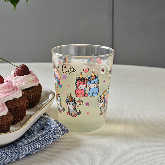Emsan Unicorn Çocuk Meşrubat ve Su Bardağı 315 ml