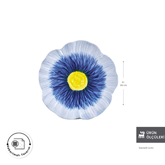 Karaca Bluebell Servis Tabağı 26 cm