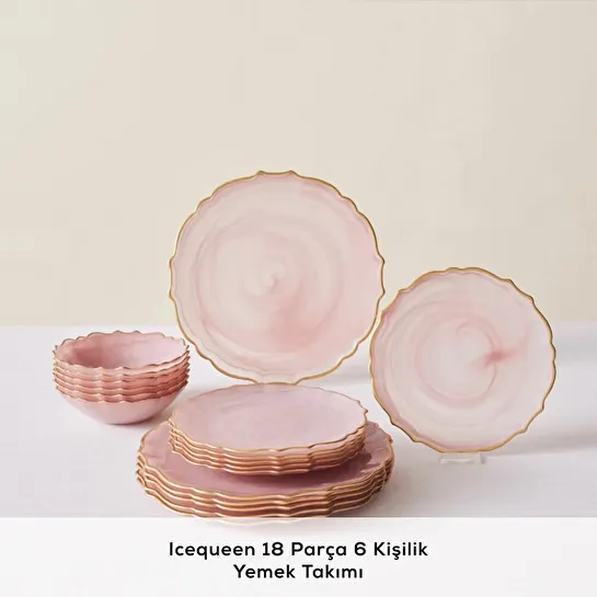 Emsan Icequeen 18 Parça 6 Kişilik Yemek Takımı