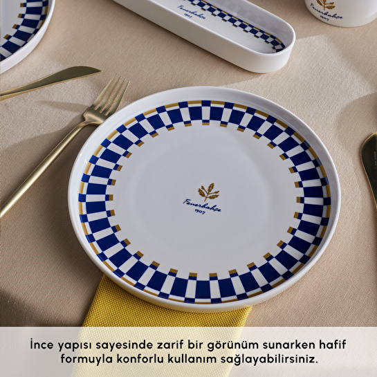 Karaca x Fenerbahçe Lisanslı Forever Bone 14 Parça 6 Kişilik Kahvaltı Takımı