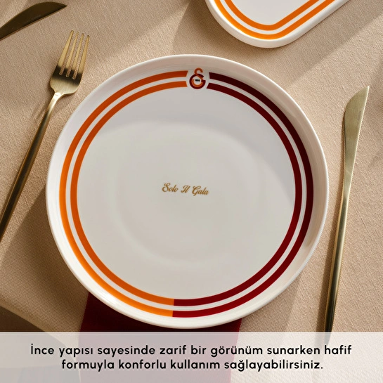 Karaca x Galatasaray Lisanslı Forever Bone 14 Parça 6 Kişilik Kahvaltı Takımı