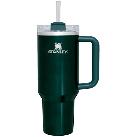 Stanley The Quencher Flowstate Tumbler Pipetli Termos Bardak 1,18L Evrgreen Glow