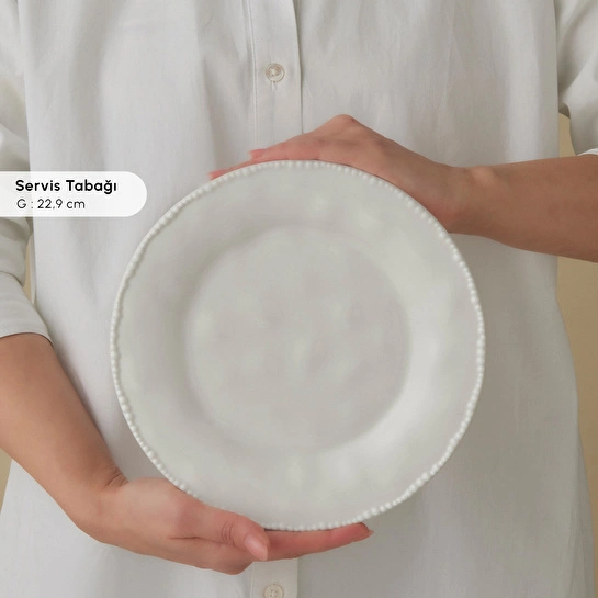 Karaca Forever Bone Perla 26 Parça 6 Kişilik Kahvaltı Takımı