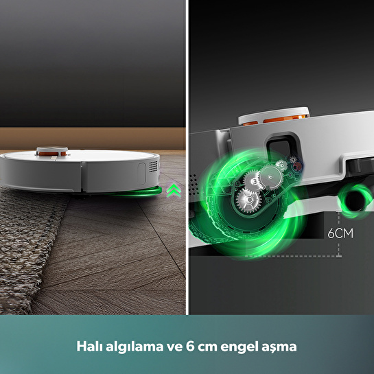 Homend Alex 50 Pro Akıllı Robot Süpürge 28000 Pa Emiş Gücü