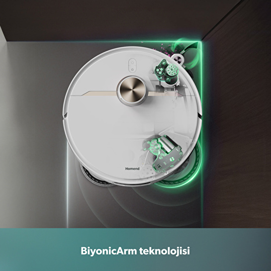 Homend Alex 50 Pro Akıllı Robot Süpürge 28000 Pa Emiş Gücü