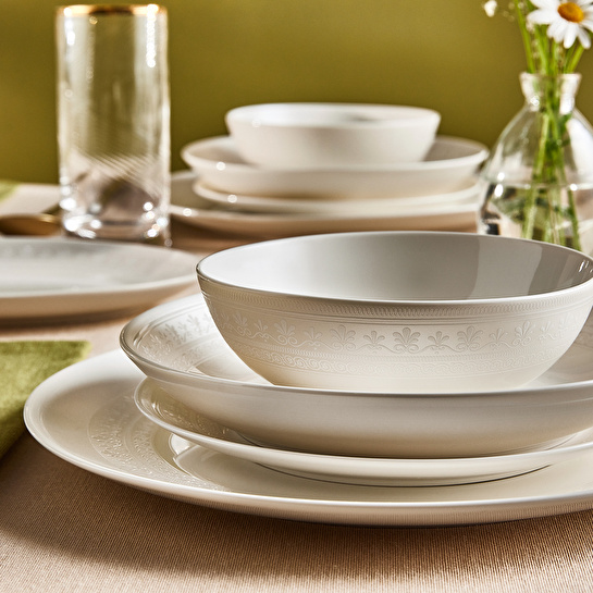 Emsan Forever Bone Arte 53 Parça 12 Kişlilik Yemek Takımı