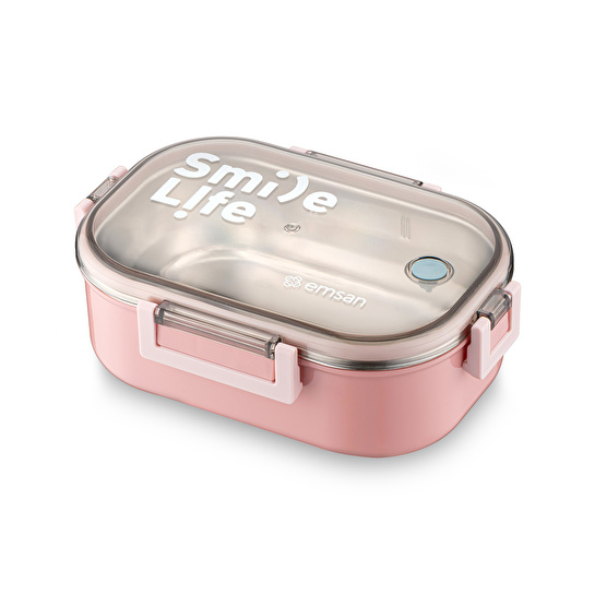 Emsan Smile Life Lunch Box Pembe