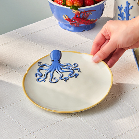 Karaca Atlantis Pasta Tabağı Ahtapot 18 cm