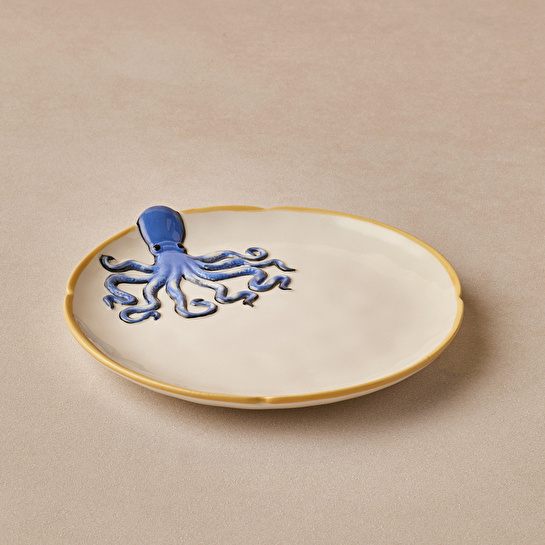 Karaca Atlantis Pasta Tabağı Ahtapot 18 cm