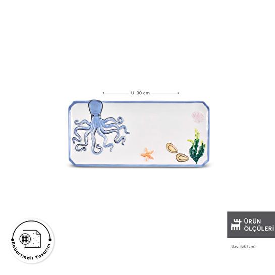 Karaca Atlantis Kayık Tabak 30 cm