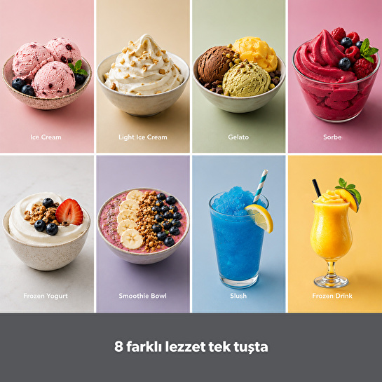 Homend IceArtizan 8-in-1 Dondurma Ve Frozen Makinesi