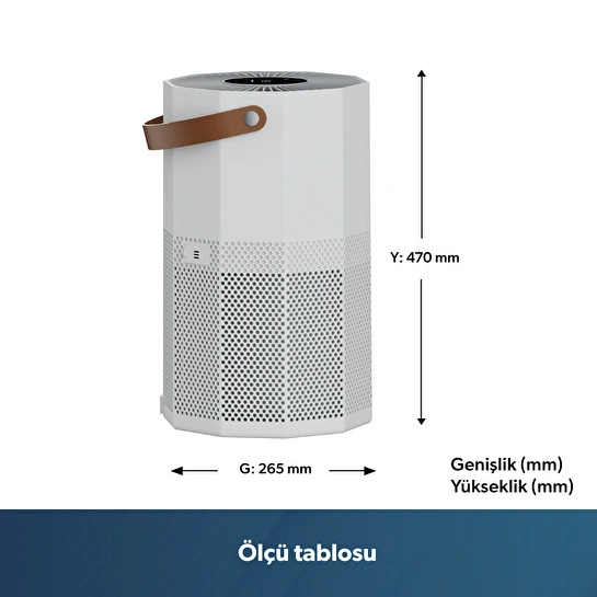 Homend 9012H Wi-Fi Destekli UV-C ve İyonizerli Akıllı Hava Temizleme Makinesi