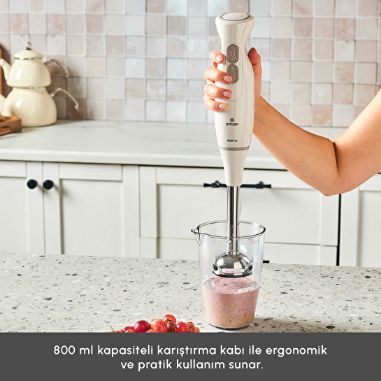 Emsan Pro Multimax 6 in 1 Çok Amaçlı Mutfak Robotu İconic Beige