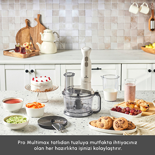 Emsan Pro Multimax 6 in 1 Çok Amaçlı Mutfak Robotu İconic Beige