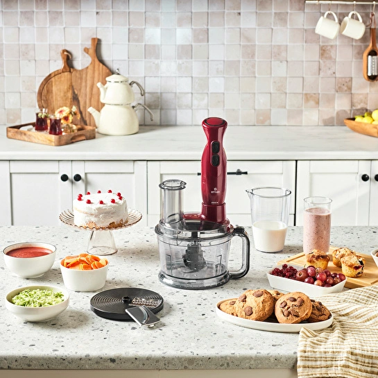 Emsan Pro Multimax 6 in 1 Çok Amaçlı Mutfak Robotu Red 2000 W