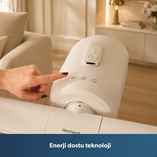 Homend AeroCool 9013H Turbo Motorlu 360° Çok Yönlü, Sessiz ve Zaman Ayarlı Vantilatör