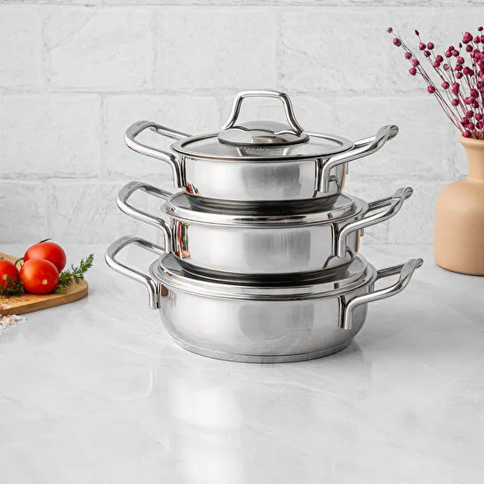 Emsan Demre 6 Parça Çelik Sahan Set