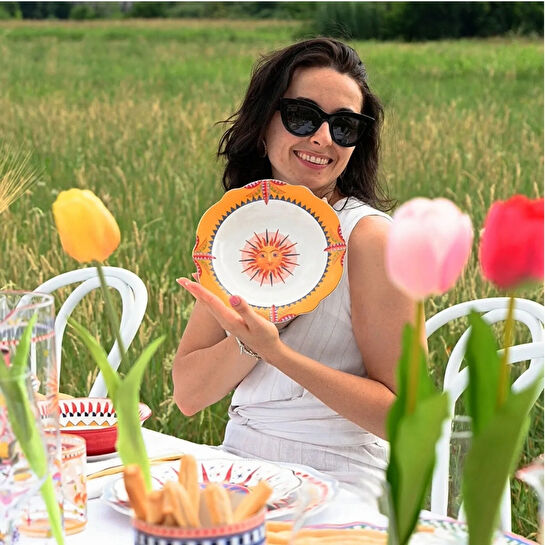 Baci Milano Dolce Vita 6'lı Sun Çorba Tabağı 23 cm Porselen