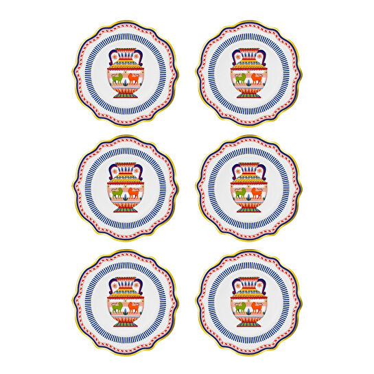 Baci Milano Dolce Vita 6'lı Amhora Tatlı Tabağı 21 cm Porselen