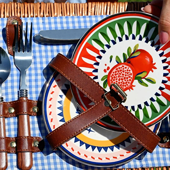 Baci Milano Dolce Vita 6'lı Nar Ekmek Tabağı 16 cm Porselen