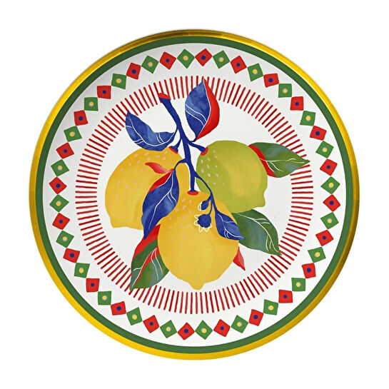 Baci Milano Dolce Vita 6'lı Limon Ekmek Tabağı 16 cm Porselen