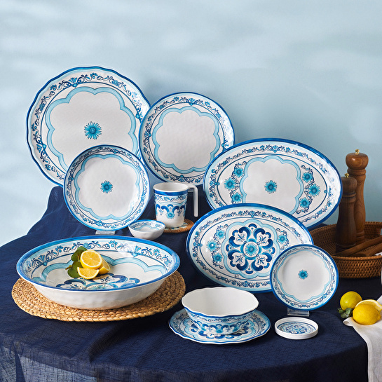 Karaca Blue Harmony Melamin Çerezlik 8 cm