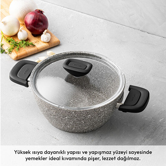 Emsan Stone 7 Parça Tencere Seti