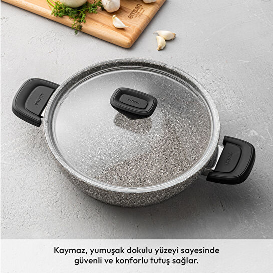 Emsan Stone 7 Parça Tencere Seti