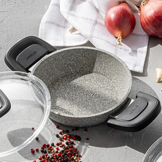 Emsan Fortis Granit 6 Parça Sahan Set Gri