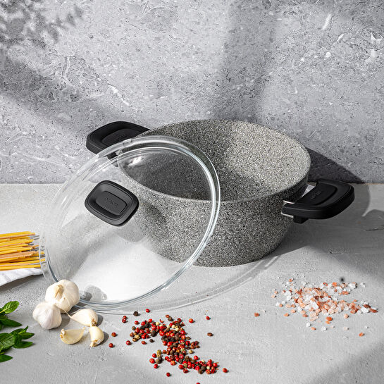 Emsan Fortis Granit 12 Parça Tencere Seti Gri