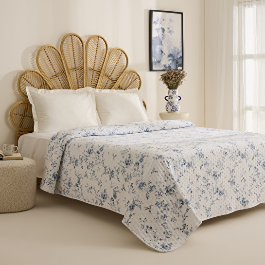 Karaca Home Marisa Çift Kişilik Yatak Örtüsü Mavi