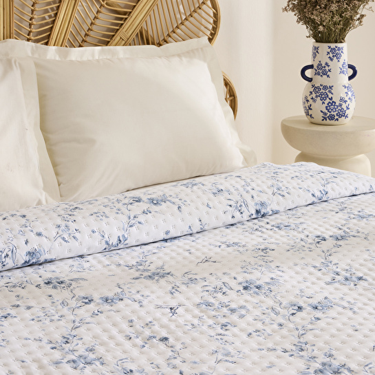 Karaca Home Marisa Çift Kişilik Yatak Örtüsü Mavi