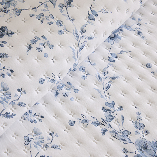 Karaca Home Marisa Tek Kişilik Yatak Örtüsü Mavi