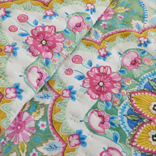 Karaca Home Luna Çift Kişilik Yatak Örtüsü Multicolor