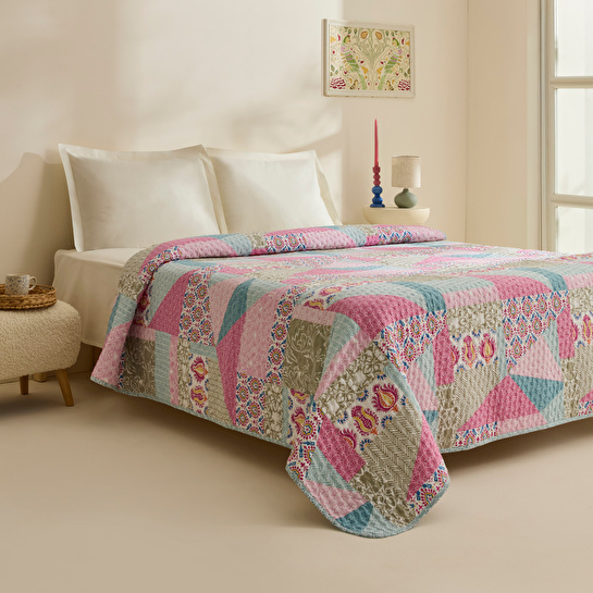Karaca Home Rovera Çift Kişilik Yatak Örtüsü Multicolor
