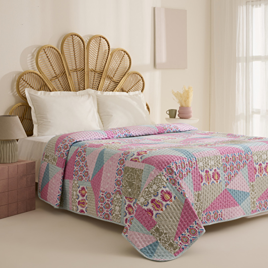 Karaca Home Rovera Çift Kişilik Yatak Örtüsü Multicolor