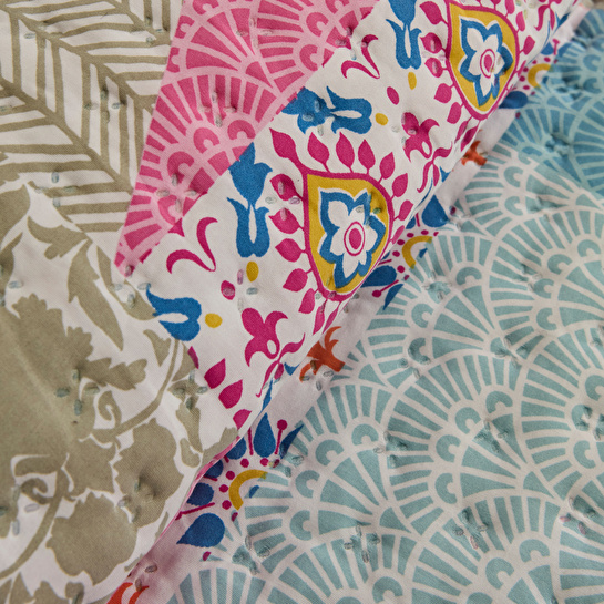 Karaca Home Rovera Çift Kişilik Yatak Örtüsü Multicolor