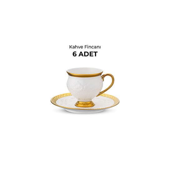 Emsan Dantel 6 Kişilik Kahve Fincan Takımı 100 ml