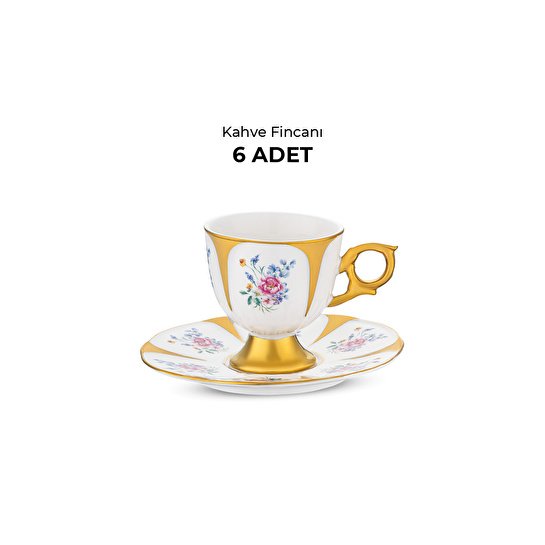 Emsan Bloom 6 Kişilik Kahve Fincan Takımı 100 ml