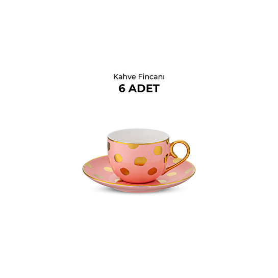 Emsan Lina 6 Kişilik Kahve Fincan Takımı 90 ml