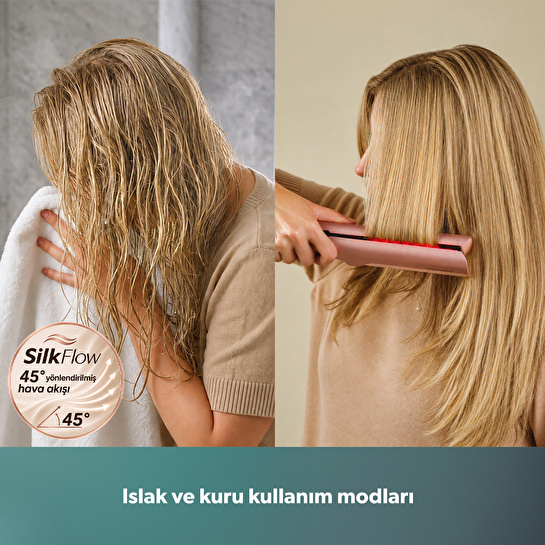 Homend Air Silk 4607H Islak & Kuru Hava ile Saç Düzleştirici