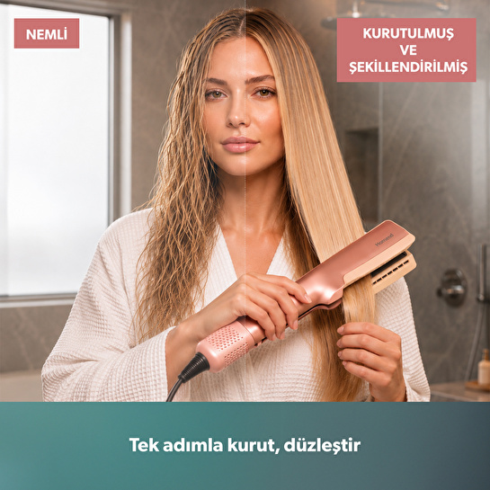 Homend Air Silk 4607H Islak & Kuru Hava ile Saç Düzleştirici