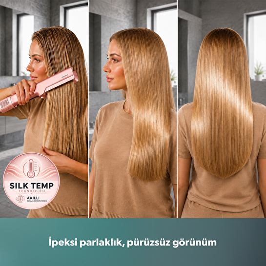 Homend Air Silk 4607H Islak & Kuru Hava ile Saç Düzleştirici