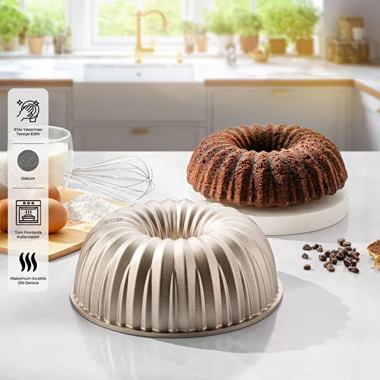 Emsan Golden Stone Döküm Kek Kalıbı 25 cm
