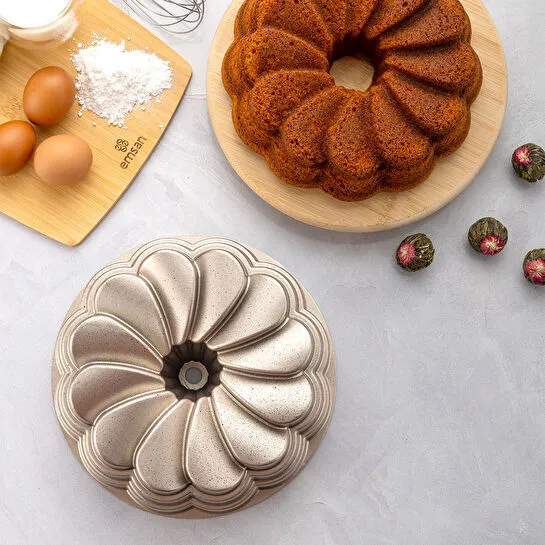Emsan Golden Rose Döküm Kek Kalıbı 25 cm